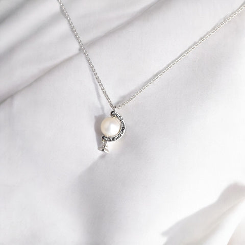 珍珠地球儀項鍊