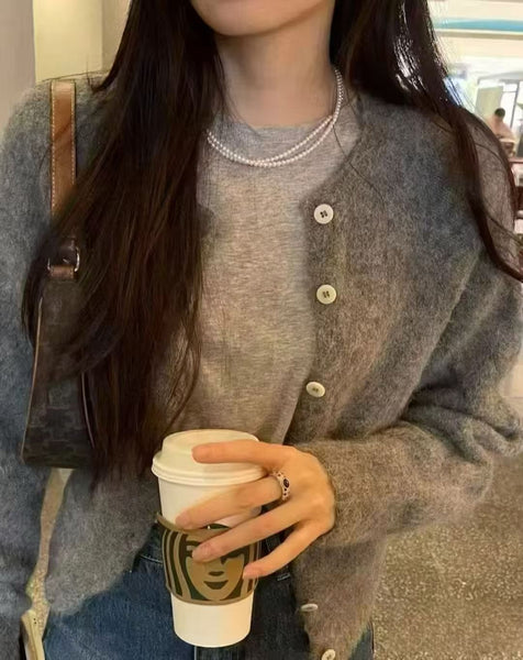 4-5MM 可調節淡水圓珠項鍊 925銀材質