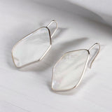 純銀925珍珠母貝耳環