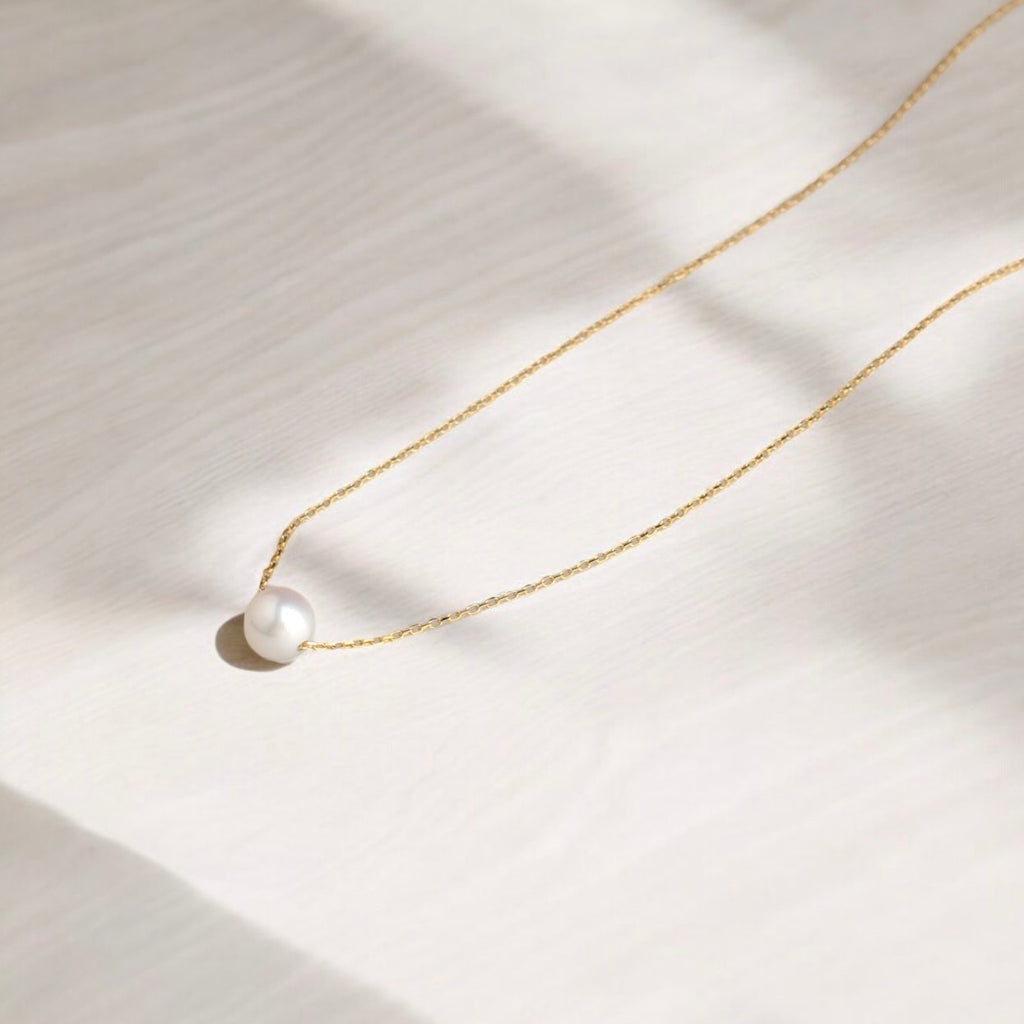 18K 黃金8.5-9毫米AKOYA6.5-7頸鏈 18K 黃金8.5-9毫米AKOYA6.5-7頸鏈