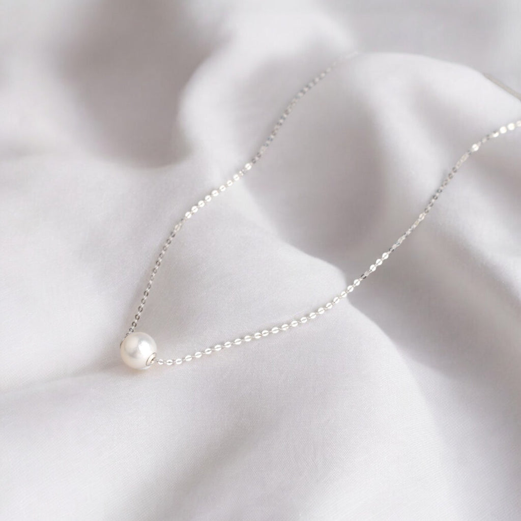 18K 白金8.5-9毫米AKOYA8-8.5頸鏈 18K 白金8.5-9毫米AKOYA8-8.5頸鏈