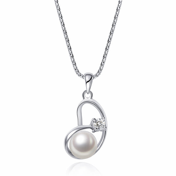 Sterling Silver Freshwater Pearl Pendant - Luna Piena 悅緣珍珠專門店 - 3