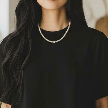 18K白金 日本8-8.5AKOYA 珍珠耳環