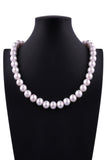 10.5-11.5mm Round Shape White Color Freshwater Pearl Necklace - Luna Piena 悅緣珍珠專門店