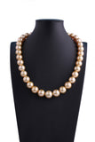 11.9-15.2mm Golden South Sea Pearl Necklace - Luna Piena 悅緣珍珠專門店