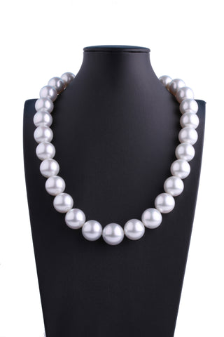 16.0-18.5mm White South Sea Pearl Necklace