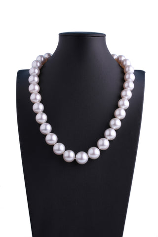 13.1-15.4mm White South Sea Pearl Necklace