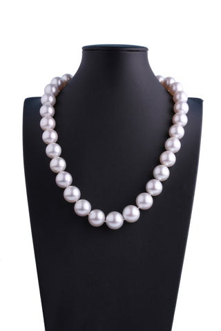 13.5-16.9mm White South Sea Pearl Necklace