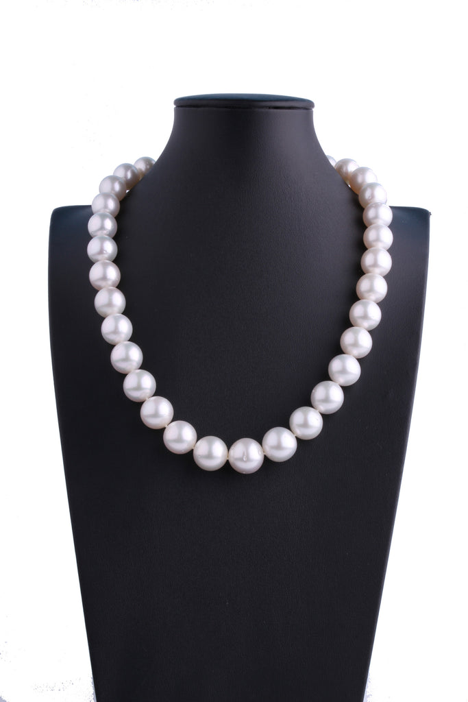 11.7-14.6mm White South Sea Pearl Necklace - Luna Piena 悅緣珍珠專門店