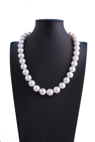 11.7-14.6mm White South Sea Pearl Necklace