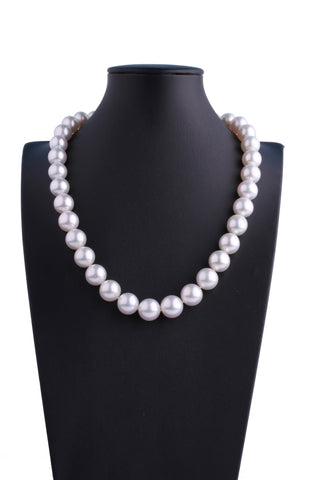 10.7-14.1mm White South Sea Pearl Necklace