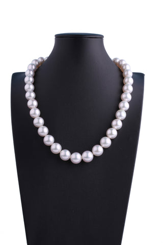 13.1-16.4mm White South Sea Pearl Necklace