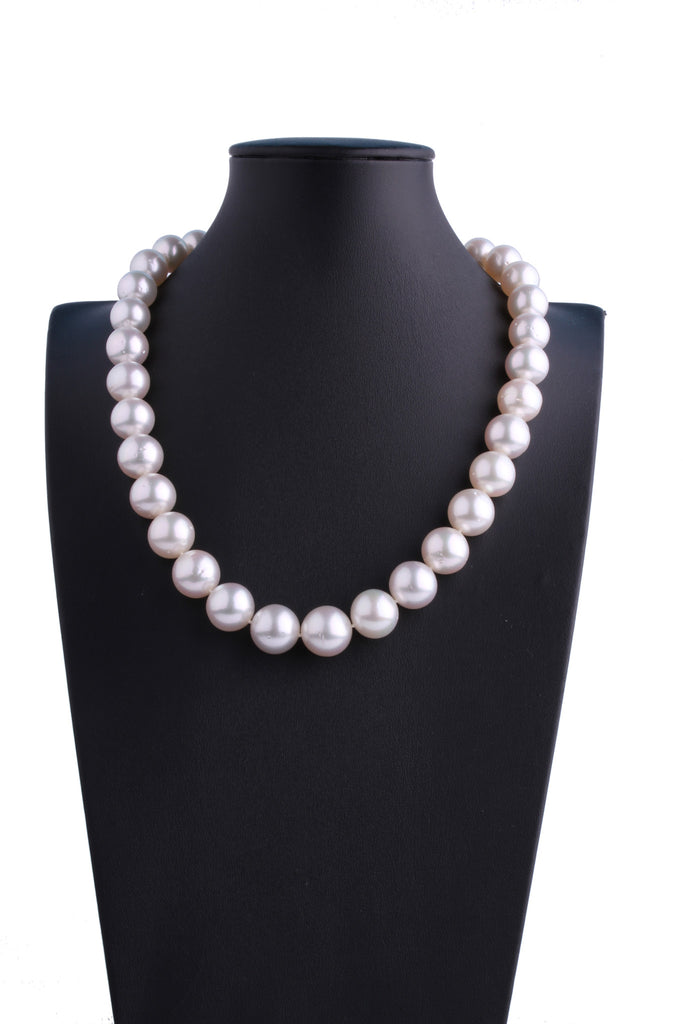 11.0-14.2mm White South Sea Pearl Necklace - Luna Piena 悅緣珍珠專門店
