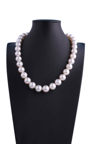 11.0-14.2mm White South Sea Pearl Necklace