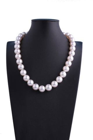 11.1-13.8mm White South Sea Pearl Necklace