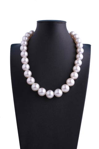 13.1-16.4mm White South Sea Pearl Necklace