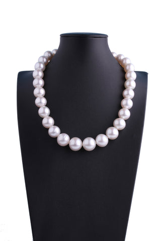 13.0-16.3mm White South Sea Pearl Necklace