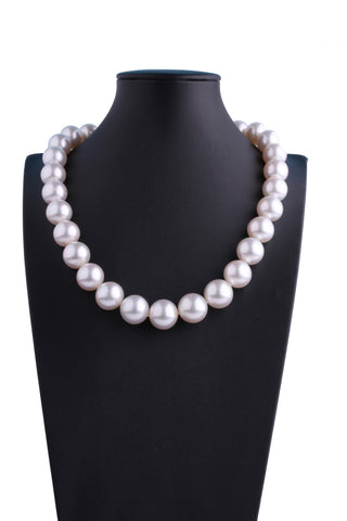 13.3-16.6mm White South Sea Pearl Necklace