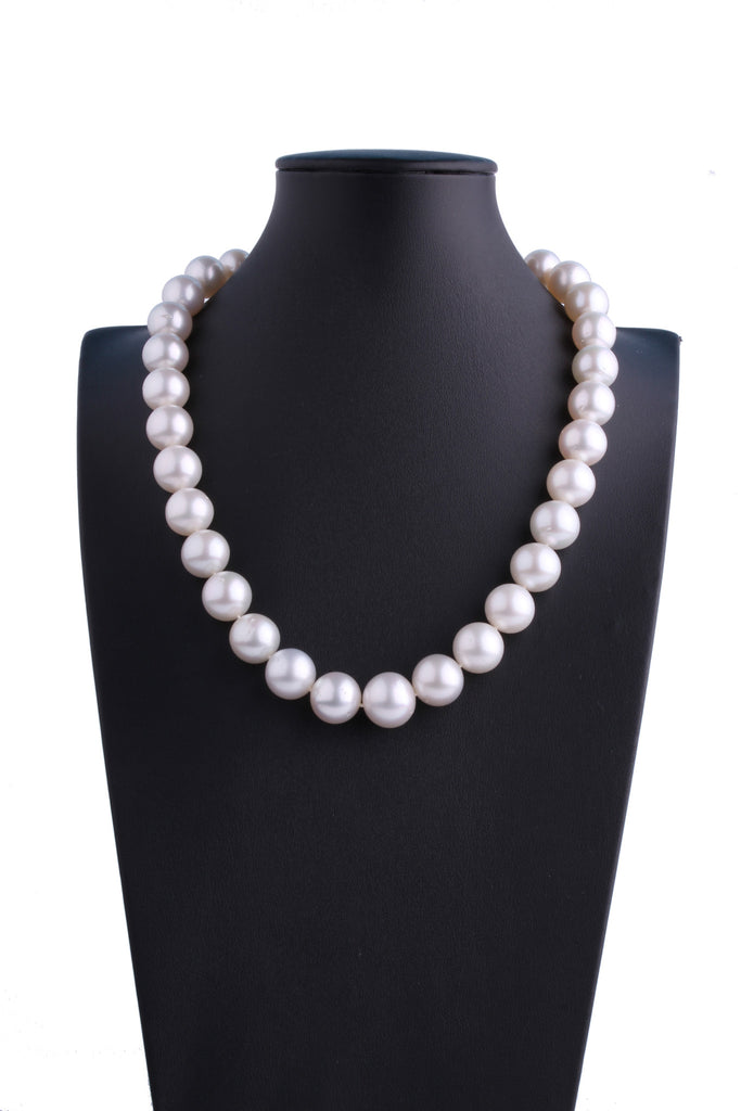 10.2-14.4mm White South Sea Pearl Necklace - Luna Piena 悅緣珍珠專門店