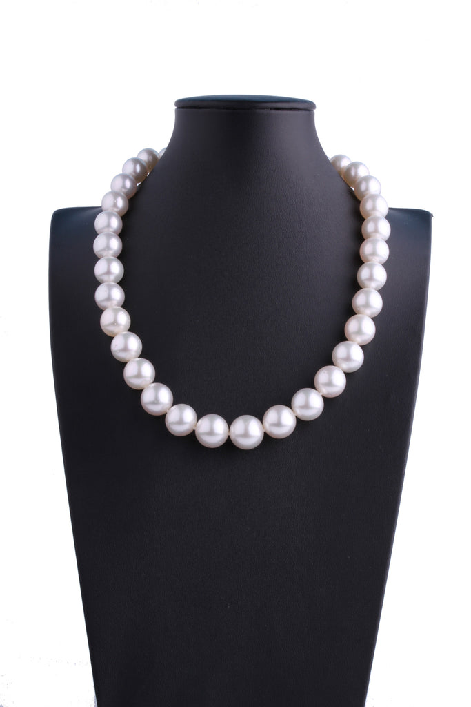 11.2-14.1mm White South Sea Pearl Necklace - Luna Piena 悅緣珍珠專門店