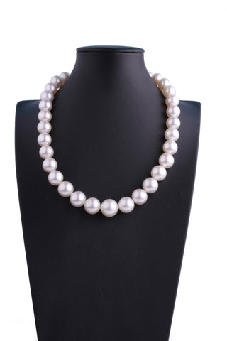 11.1-15.0mm White South Sea Pearl Necklace