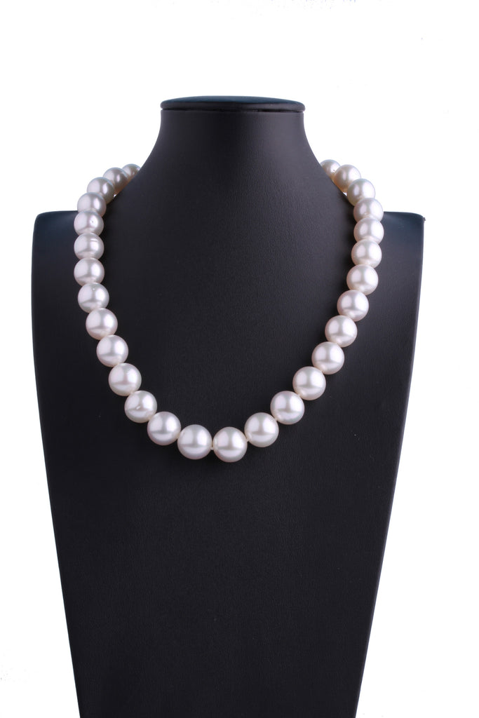 11.0-14.1mm White South Sea Pearl Necklace - Luna Piena 悅緣珍珠專門店