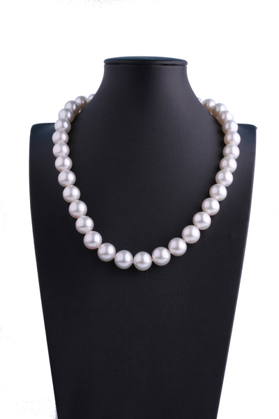 11.1-13.1mm White South Sea Pearl Necklace - Luna Piena 悅緣珍珠專門店