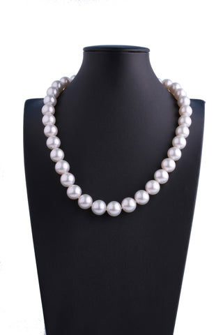 11.1-13.1mm White South Sea Pearl Necklace