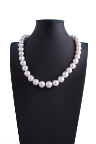 11.1-13.8mm White South Sea Pearl Necklace