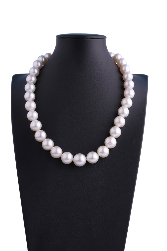 11.7-15mm White South Sea Pearl Necklace - Luna Piena 悅緣珍珠專門店