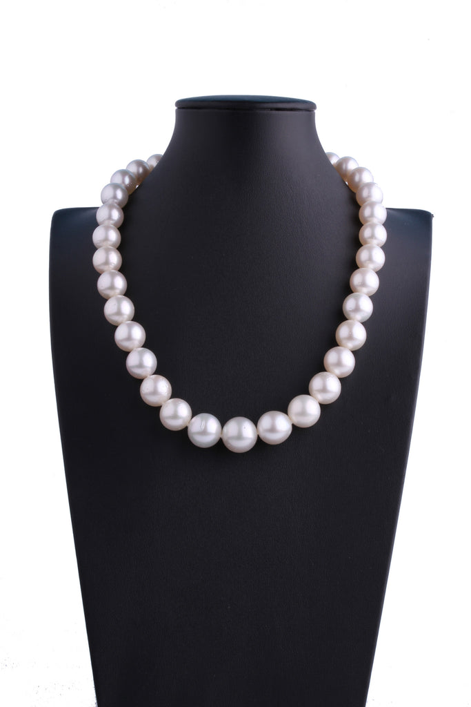 11.2-14.6mm White South Sea Pearl Necklace - Luna Piena 悅緣珍珠專門店