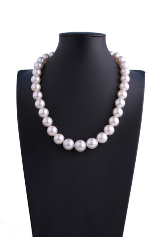 11.2-14.6mm White South Sea Pearl Necklace