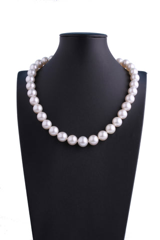 13.1-15.4mm White South Sea Pearl Necklace