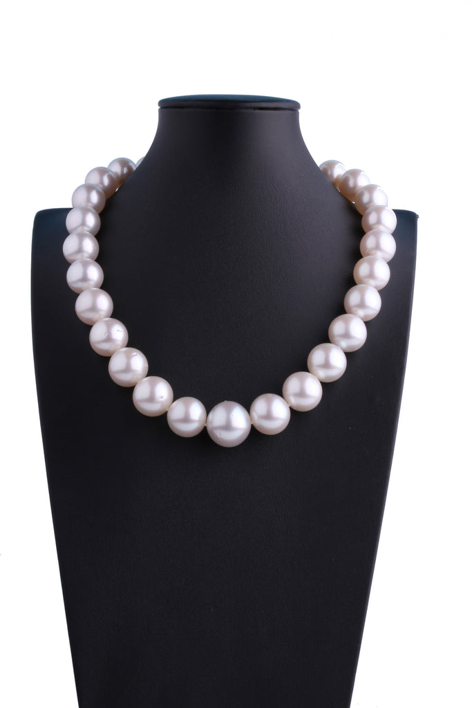 14.3-18.6mm White South Sea Pearl Necklace - Luna Piena 悅緣珍珠專門店