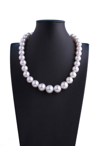 11.0-16.2mm White South Sea Pearl Necklace