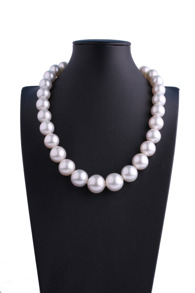 13.1-18.2mm White South Sea Pearl Necklace - Luna Piena 悅緣珍珠專門店