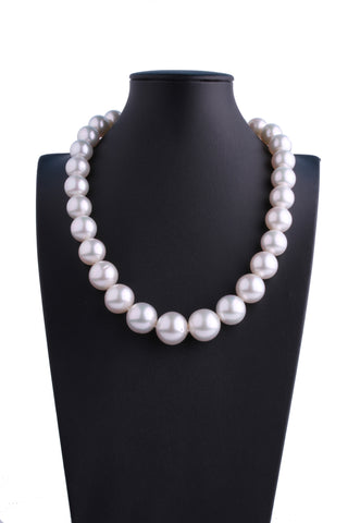 13.1-18.2mm White South Sea Pearl Necklace