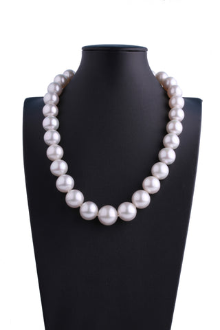 13.7-17.4mm White South Sea Pearl Necklace