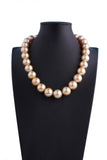 13.9-16.3mm Golden South Sea Pearl Necklace - Luna Piena 悅緣珍珠專門店