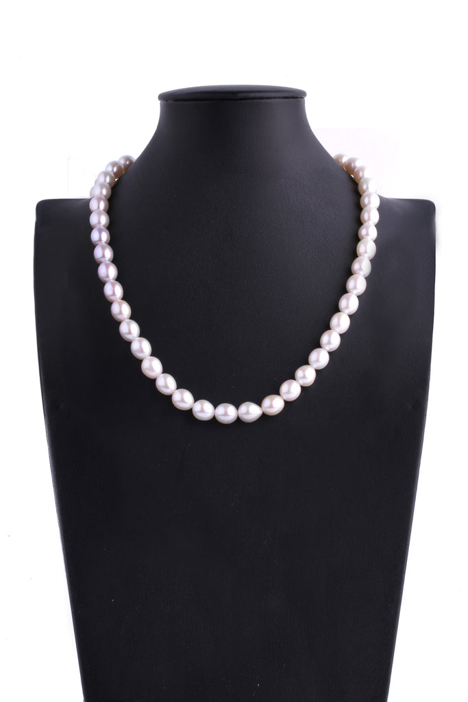 8-8.5mm Oval Pearl Necklace - Luna Piena 悅緣珍珠專門店