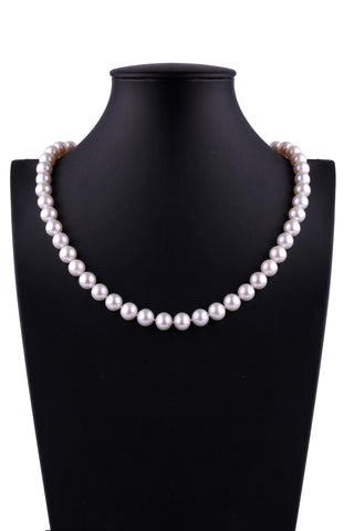 8-8.5mm Oval Pearl Necklace