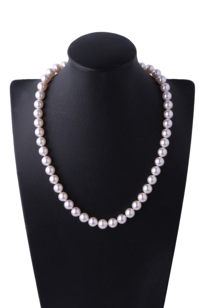 天女 Akoya Pearl Necklace 8.5-9mm (10278)有證書