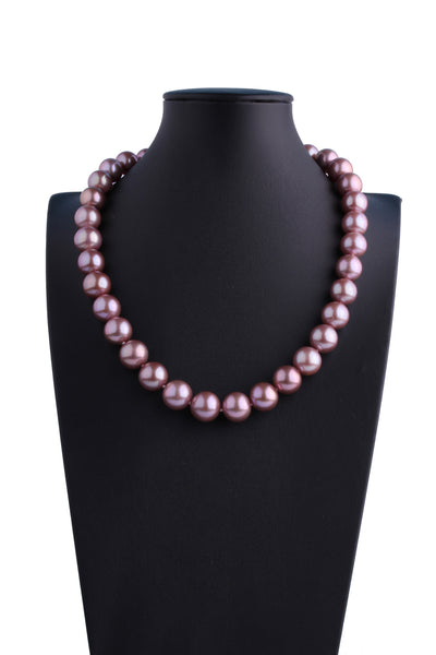 AA+ Grade 11.6-13.5mm Freshwater Edison Pearl Necklace - Luna Piena 悅緣珍珠專門店