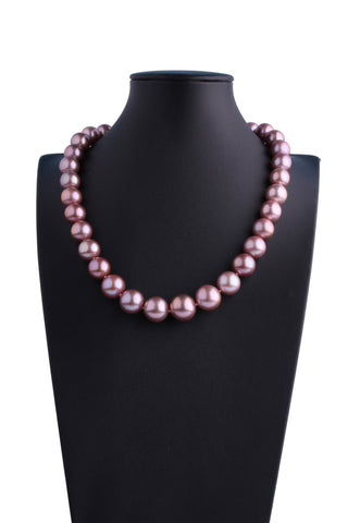 AA+ Grade 11.7-15.0mm Freshwater Edison Pearl Necklace