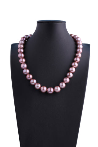 AA+ Grade 11.5-13.8mm Freshwater Edison Pearl Necklace