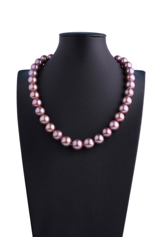 AAAA Grade 11.6-14.0mm Freshwater Edison Pearl Necklace