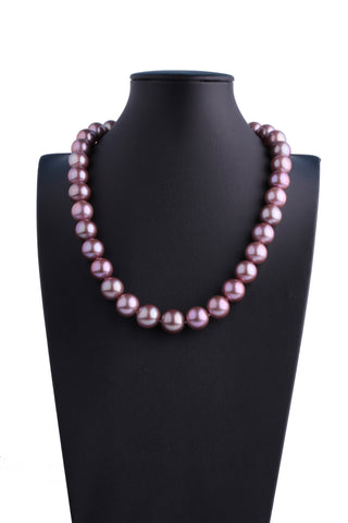 AA+ Grade 12-15mm Freshwater Edison Pearl Necklace