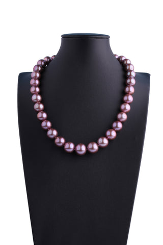 AA+ Grade 11.5-14.4mm Freshwater Edison Pearl Necklace