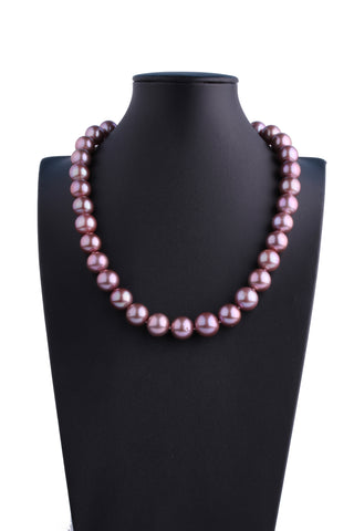 AA+ Grade 11.5-13.0mm Freshwater Edison Pearl Necklace