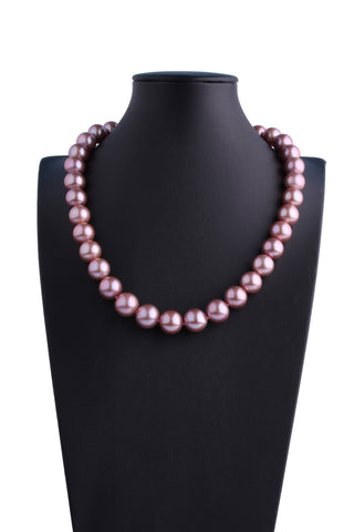 AA+ Grade 11.5-13.5mm Freshwater Edison Pearl Necklace